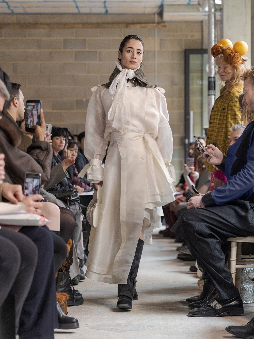 Faux suede tie-around knee-high boots in black textured - CHARLES & KEITH