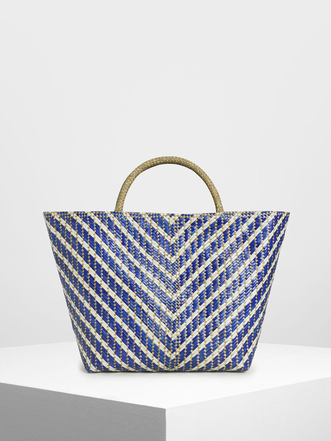 CK-IWD-TOTE Handwoven Two-Tone Banig Tote