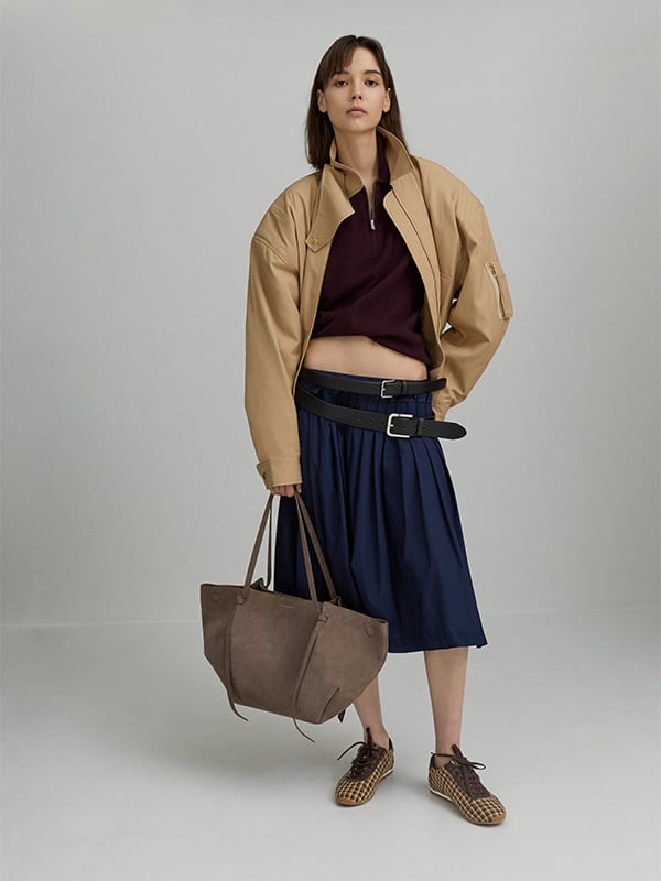 'XL Calla 托特包 - 石灰灰 - CHARLES & KEITH