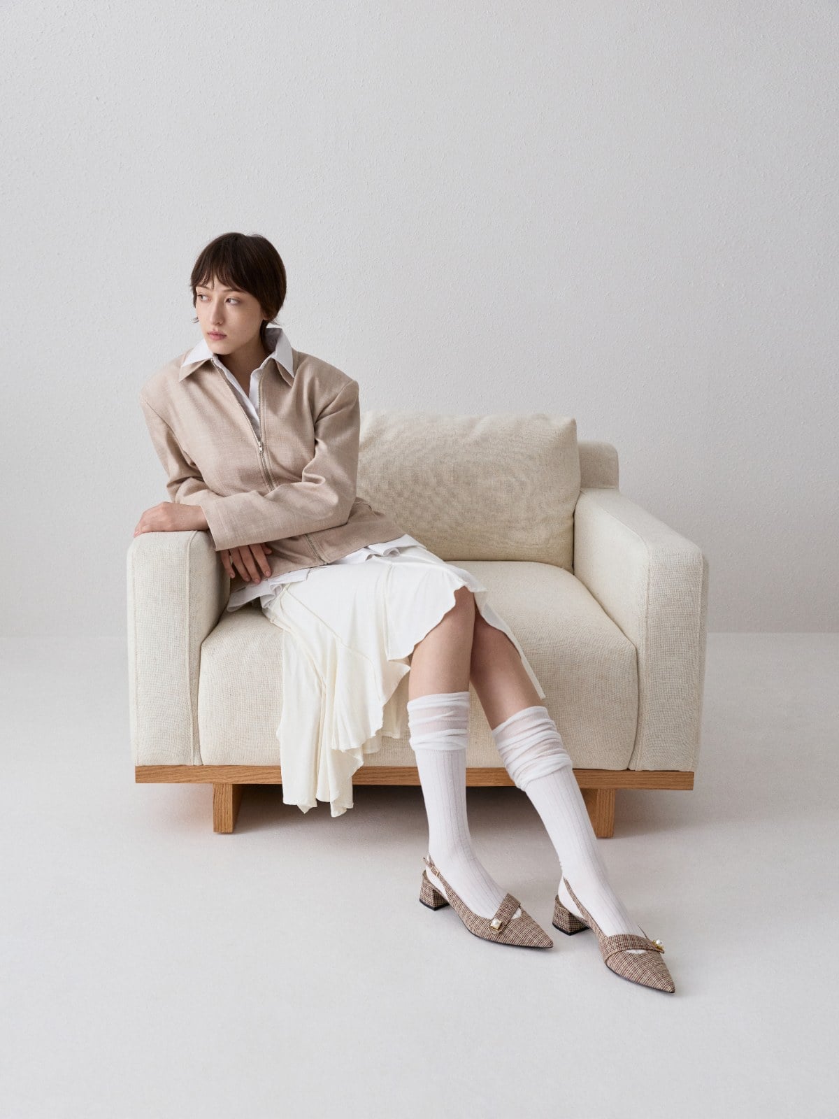 Marie 尖頭裸跟鞋 - 混色 - CHARLES & KEITH