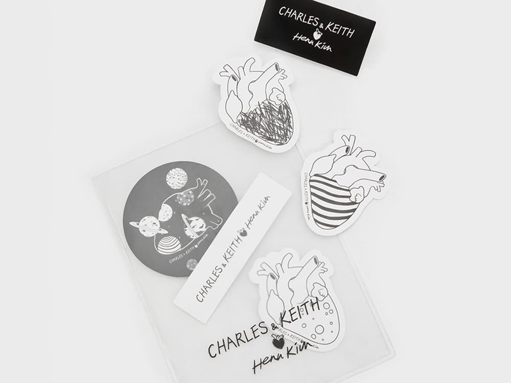 GIFT WITH PURCHASE: CHARLES & KEITH x HENN KIM STICKER PACK