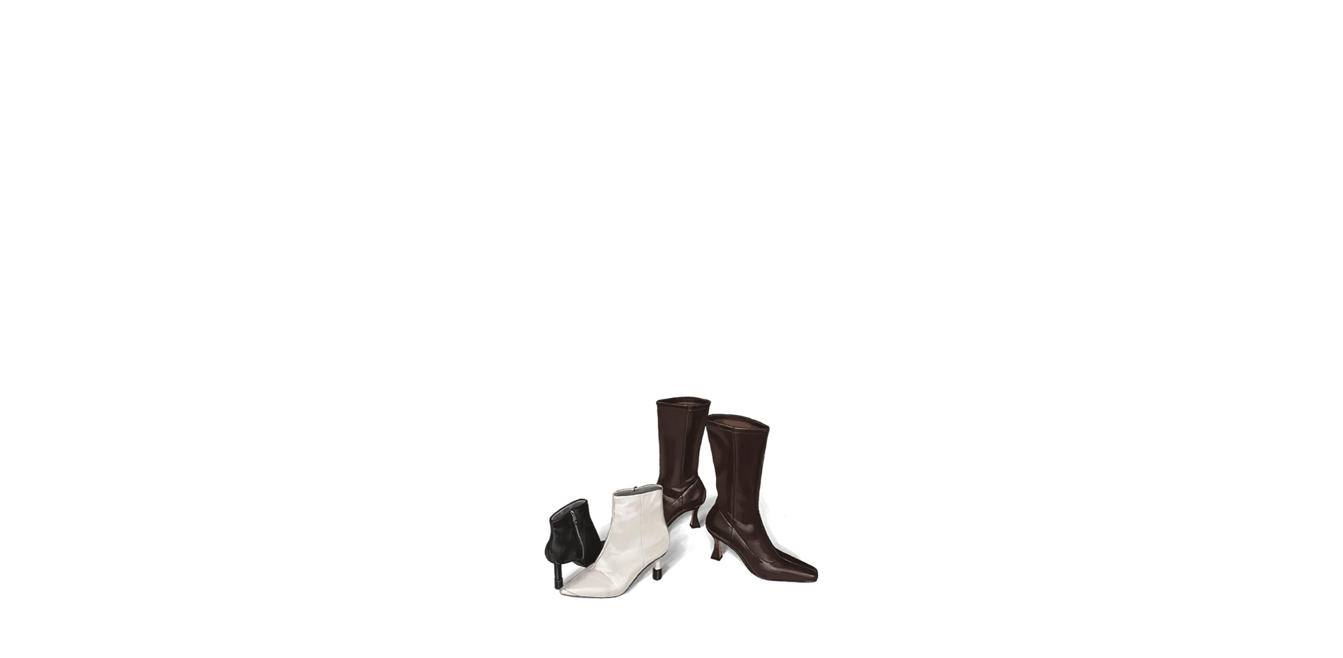 Knee-high spool heel boots, side-zip ankle boots and stiletto heel ankle boots - CHARLES & KEITH - Web - Shoes