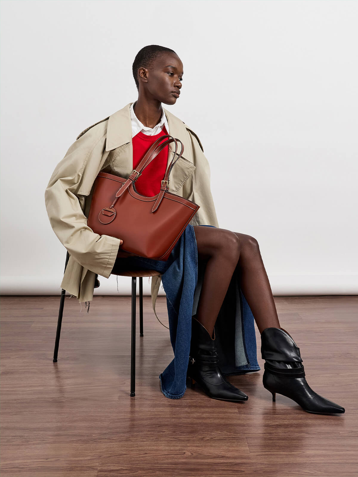 Brick XL Enola Tote Bag - CHARLES & KEITH