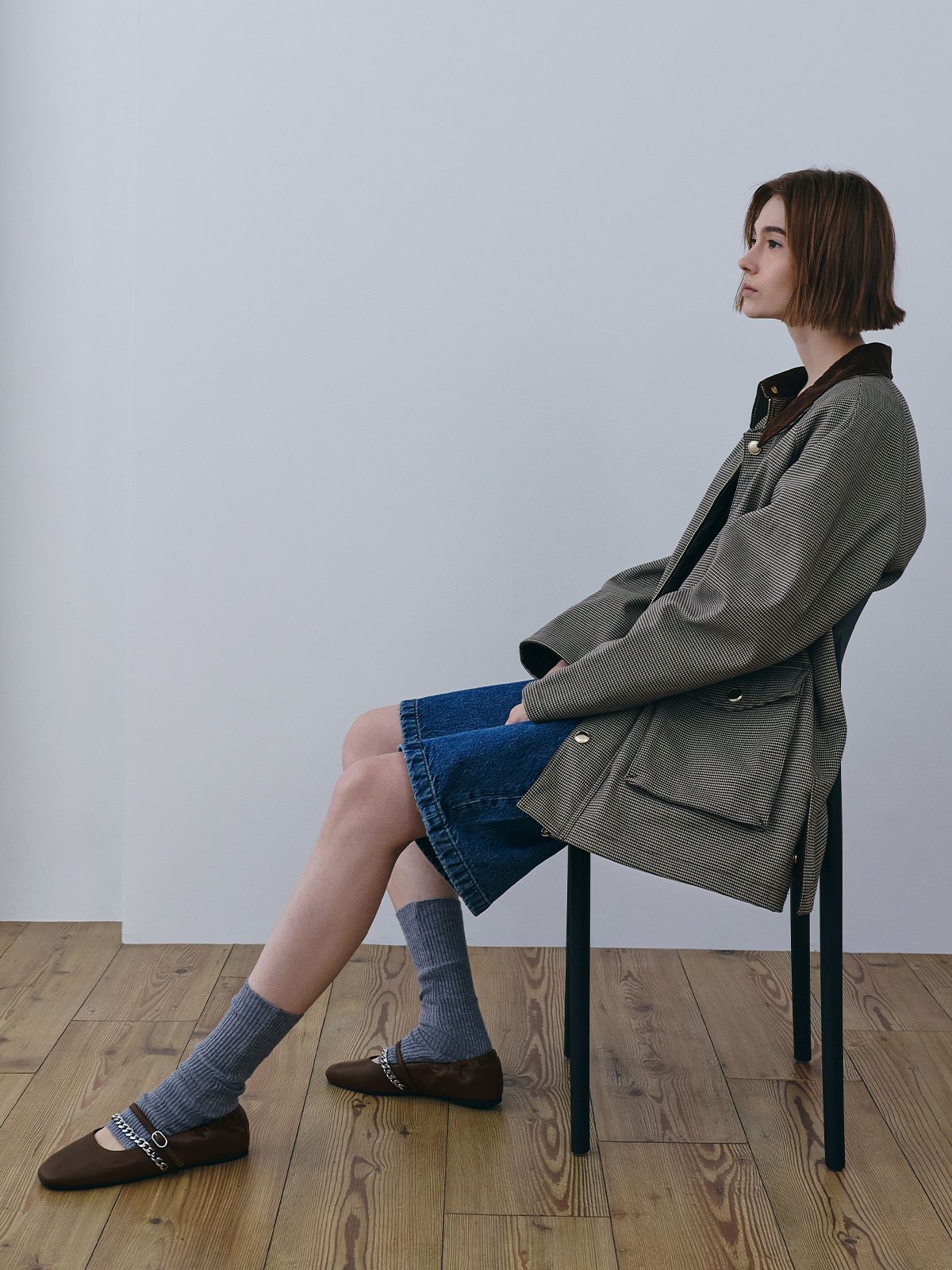 Georgie 鍊條瑪莉珍鞋 - 深咖啡 - CHARLES & KEITH