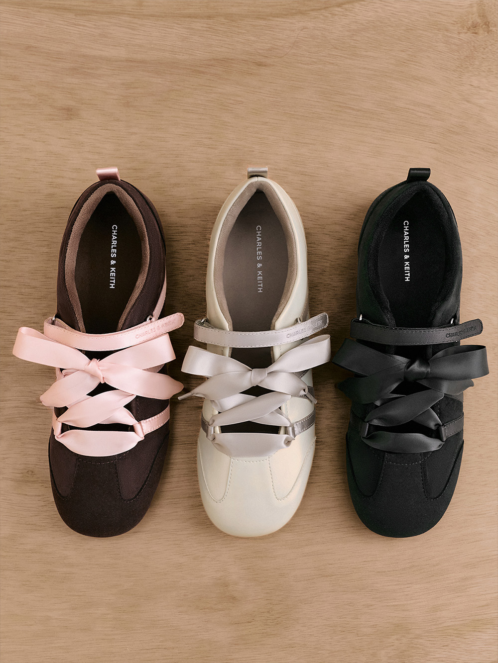 Black Winona Mary Jane Flats - CHARLES & KEITH