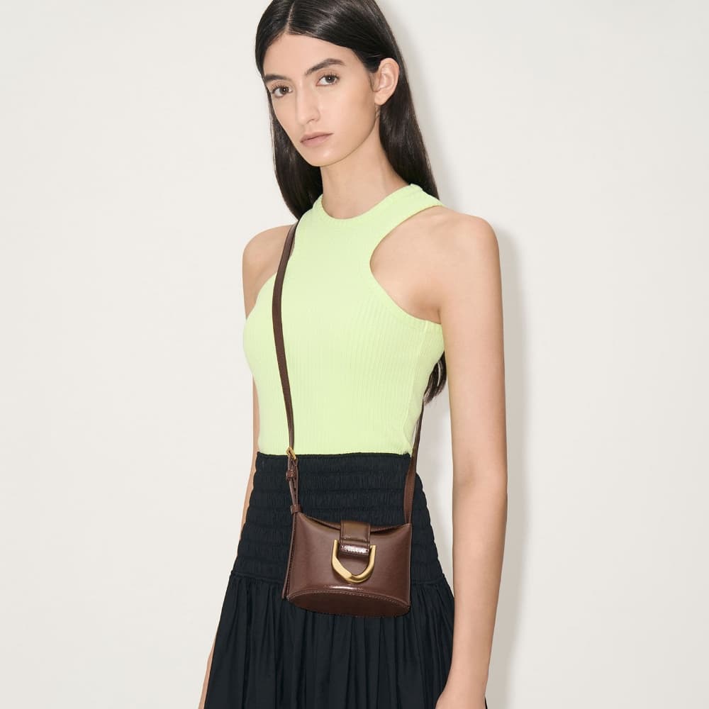 Women's chocolate Gabine bucket bag - CHARLES & KEITH