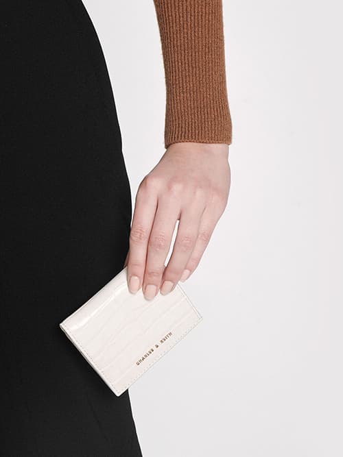 charles & keith croc effect small wallet