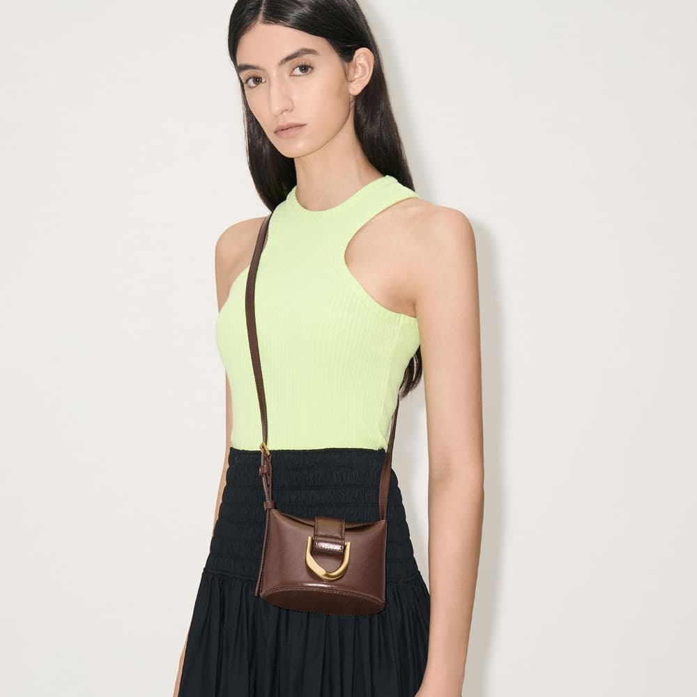 Women's chocolate Gabine bucket bag - CHARLES & KEITH