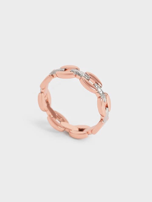 Chain-Link Ring, Rose Gold
