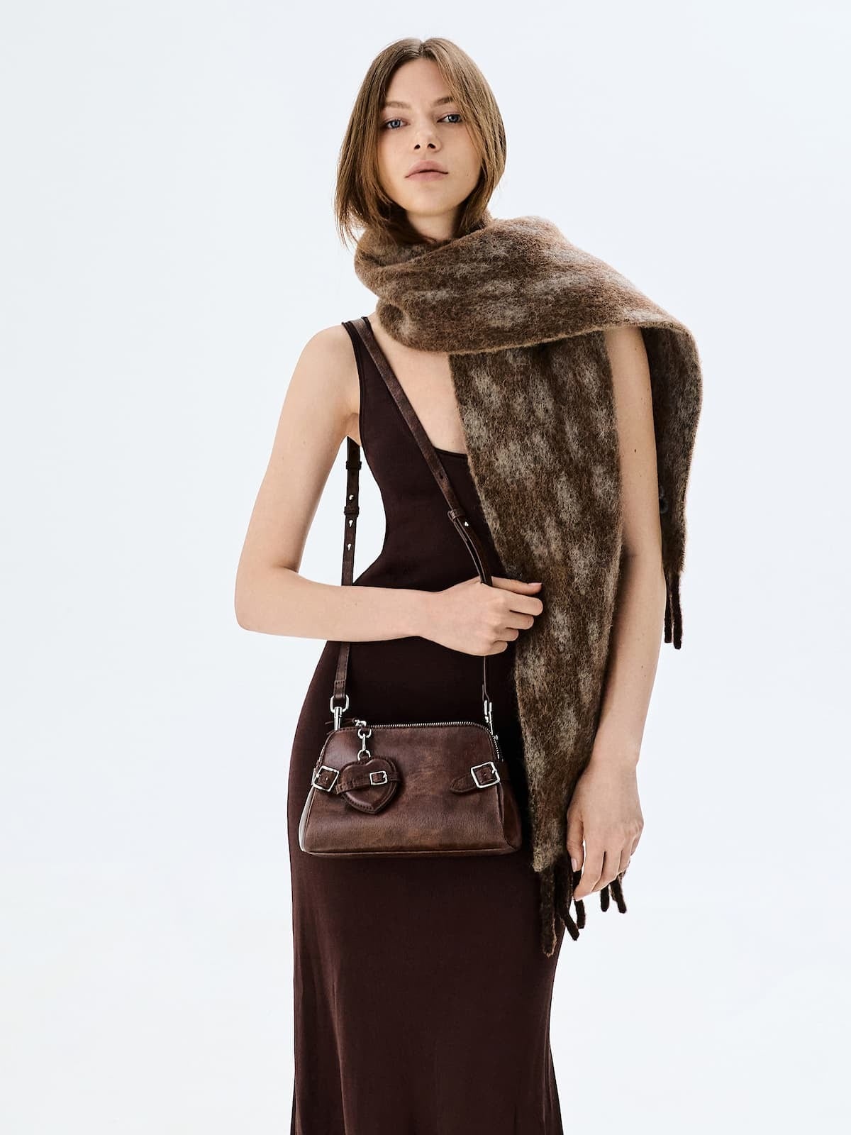 Nellie Heart-Charm Shoulder Bag - CHARLES & KEITH