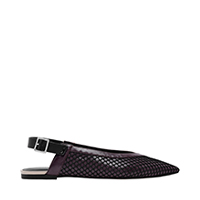 MESH POINTED TOE SLINGBACK FLATS