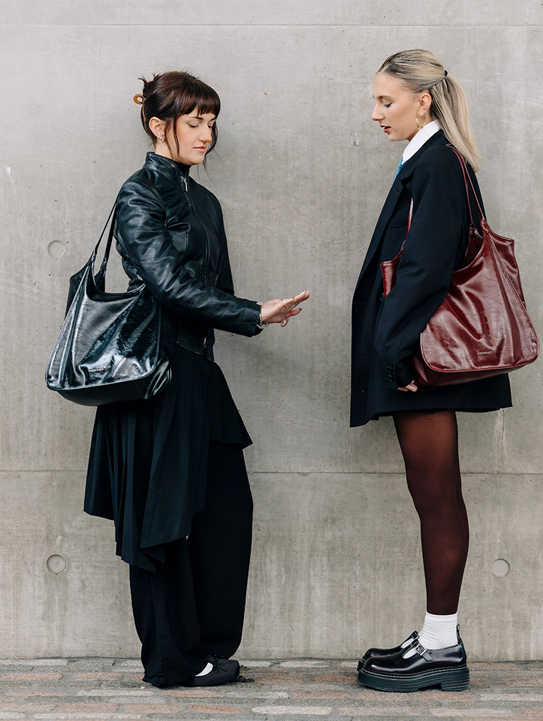 Women’s Lyla tubular slouchy tote bag, as seen on Imogen Glanville and Lily Cassidy  - CHARLES & KEITH