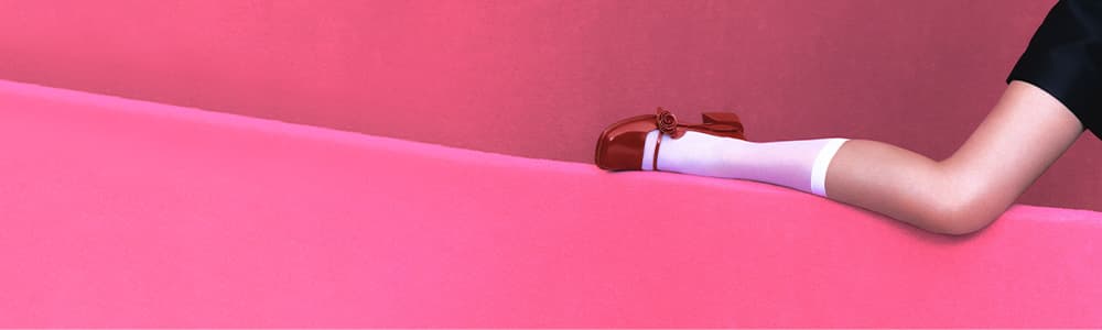 SHUSHU/TONG x CHARLES & KEITH聯名：一枝玫瑰花系列Chloris瑪莉珍鞋（紅色
