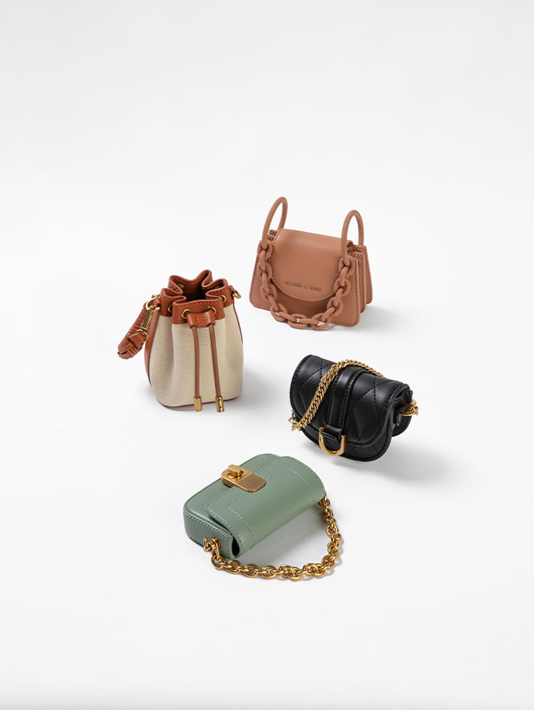超目玉】 Charles Keith Mini Bag and Wallet Set