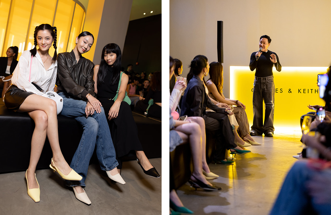 Women’s Vita square-toe slingback pumps, as seen on Valnice Yek, Nicole Liew and Kaigin Yong — CHARLES & KEITH