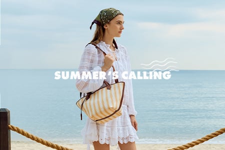 Butterscotch Yellow Large Ivanna Canvas Striped Tote Bag - Charles & Keith