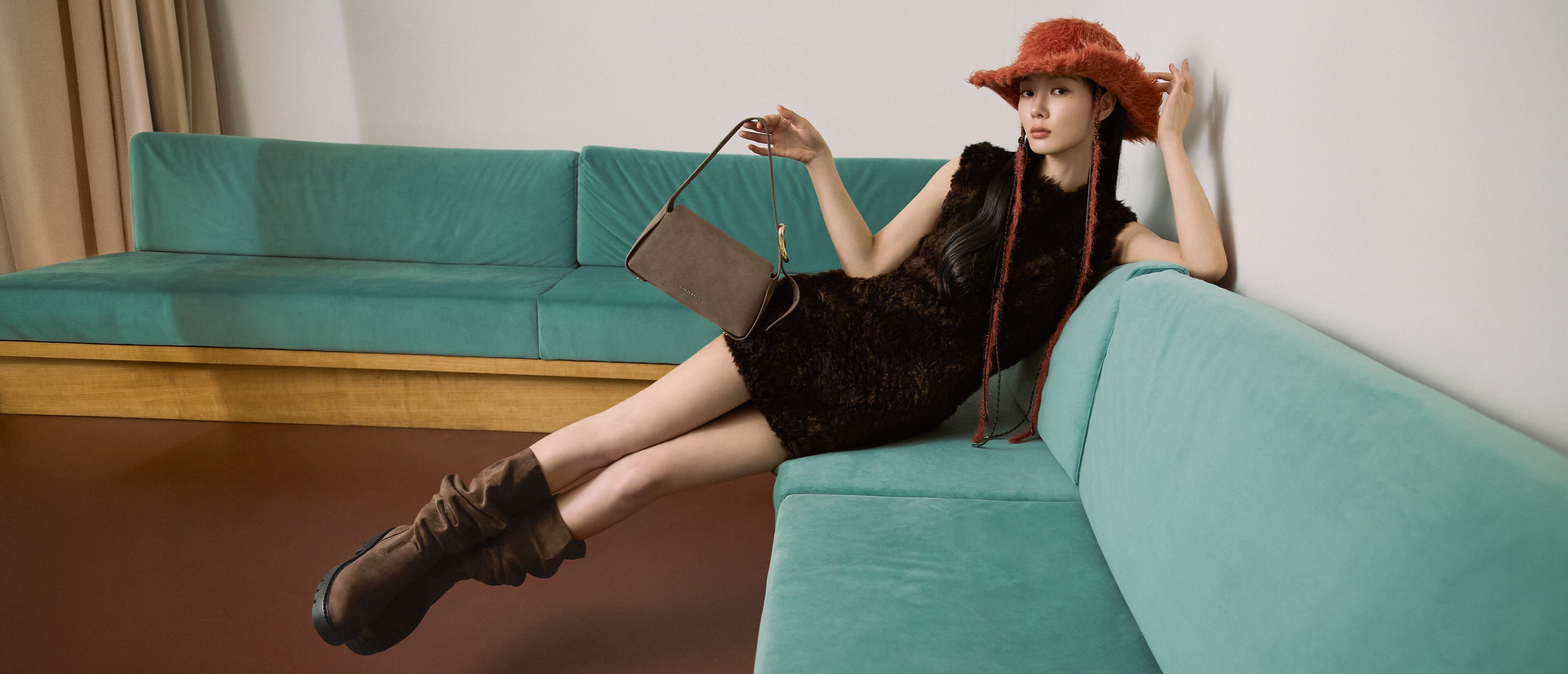 Aislin Shoulder Bag in stone grey - CHARLES & KEITH