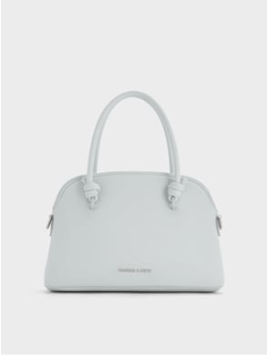Women’s Sammie Knotted-Handle Bowling Bag in Sea Salt Blue – CHARLES & KEITH