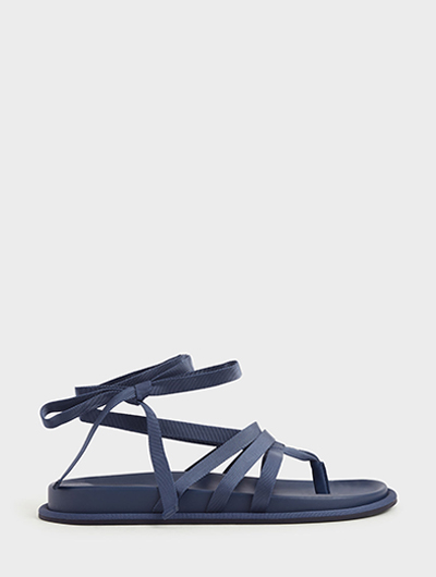 TIE-AROUND THONG SANDALS