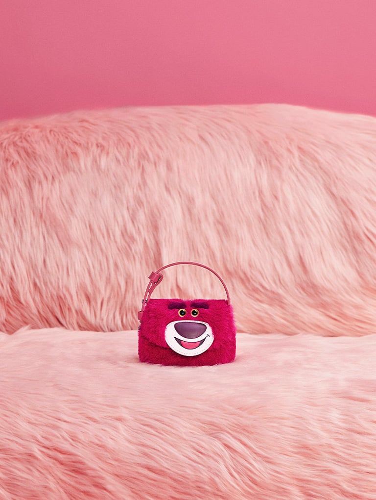 Girls' Furry Lotso Mini Bag in fuchsia - CHARLES & KEITH