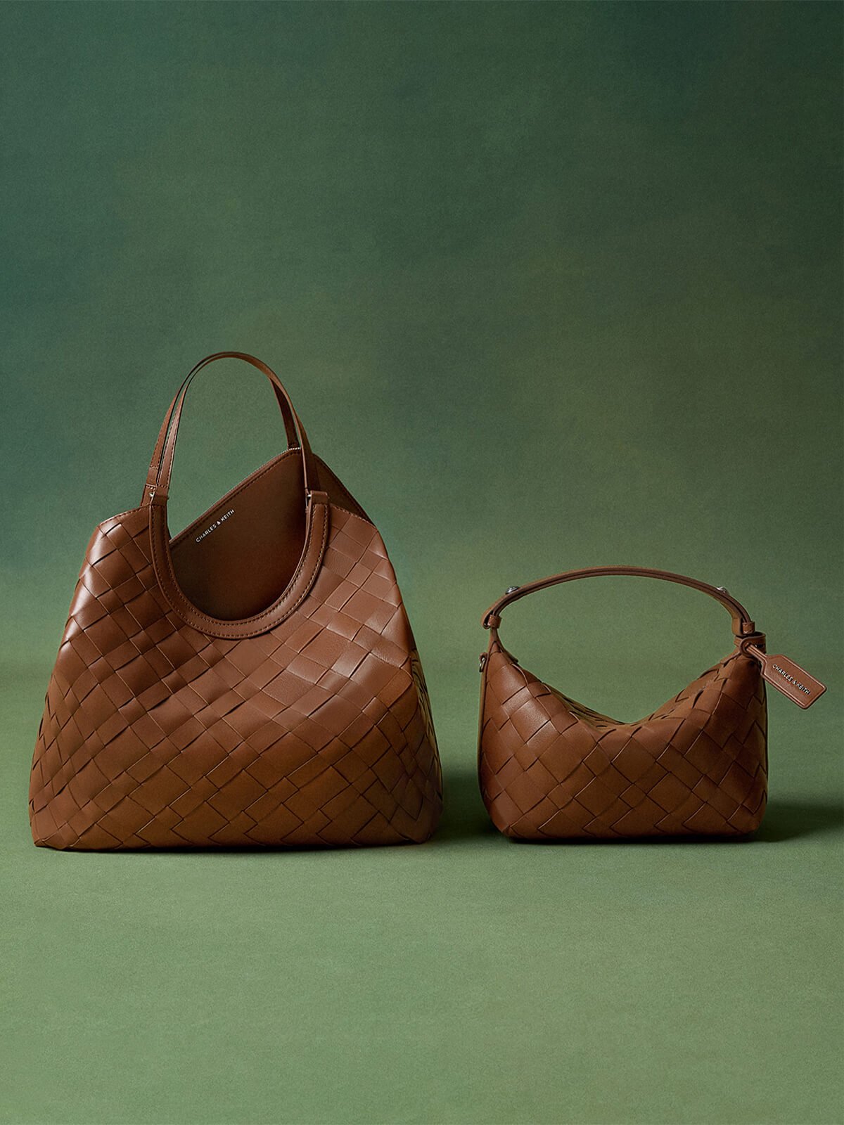 이벳 우븐 토트백 - CHARLES & KEITH