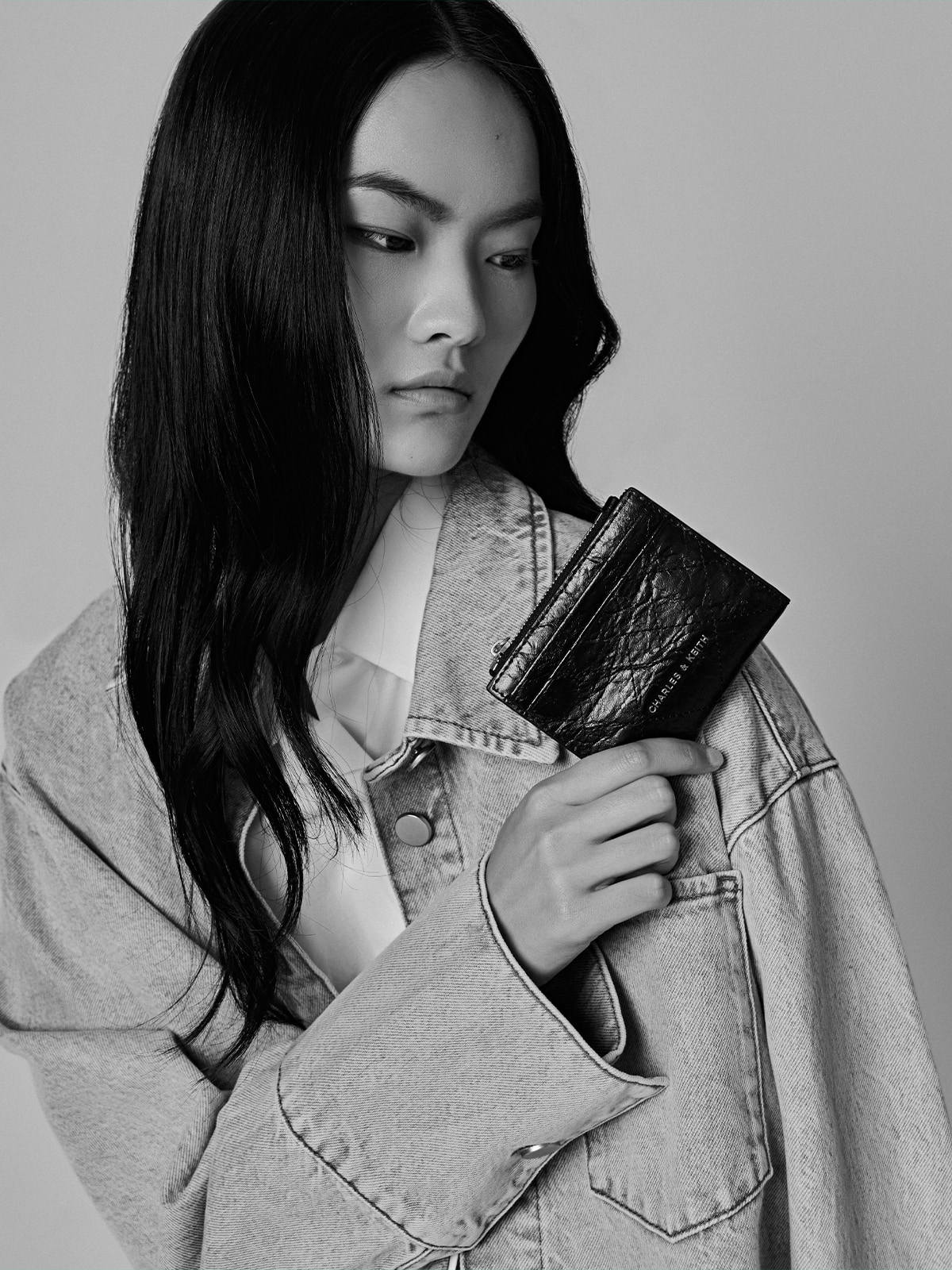 Calla 大型托特包深紅酒莓 - CHARLES & KEITH