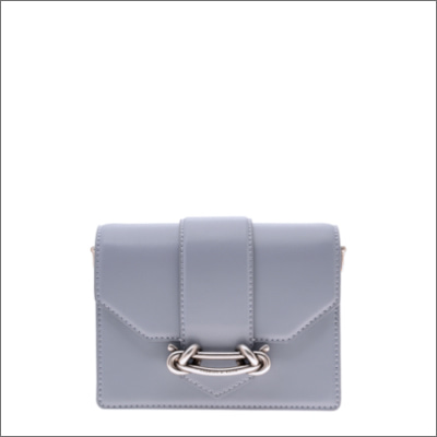 METALLIC BUCKLE CROSSBODY BAG