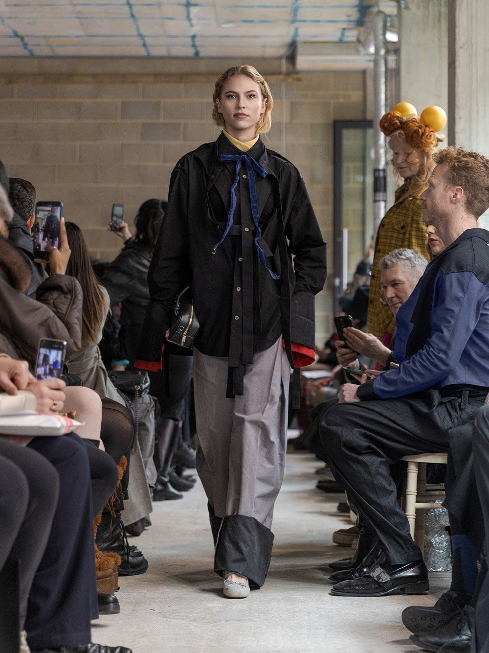 Winona Felt Mary Jane flats in light grey - CHARLES & KEITH