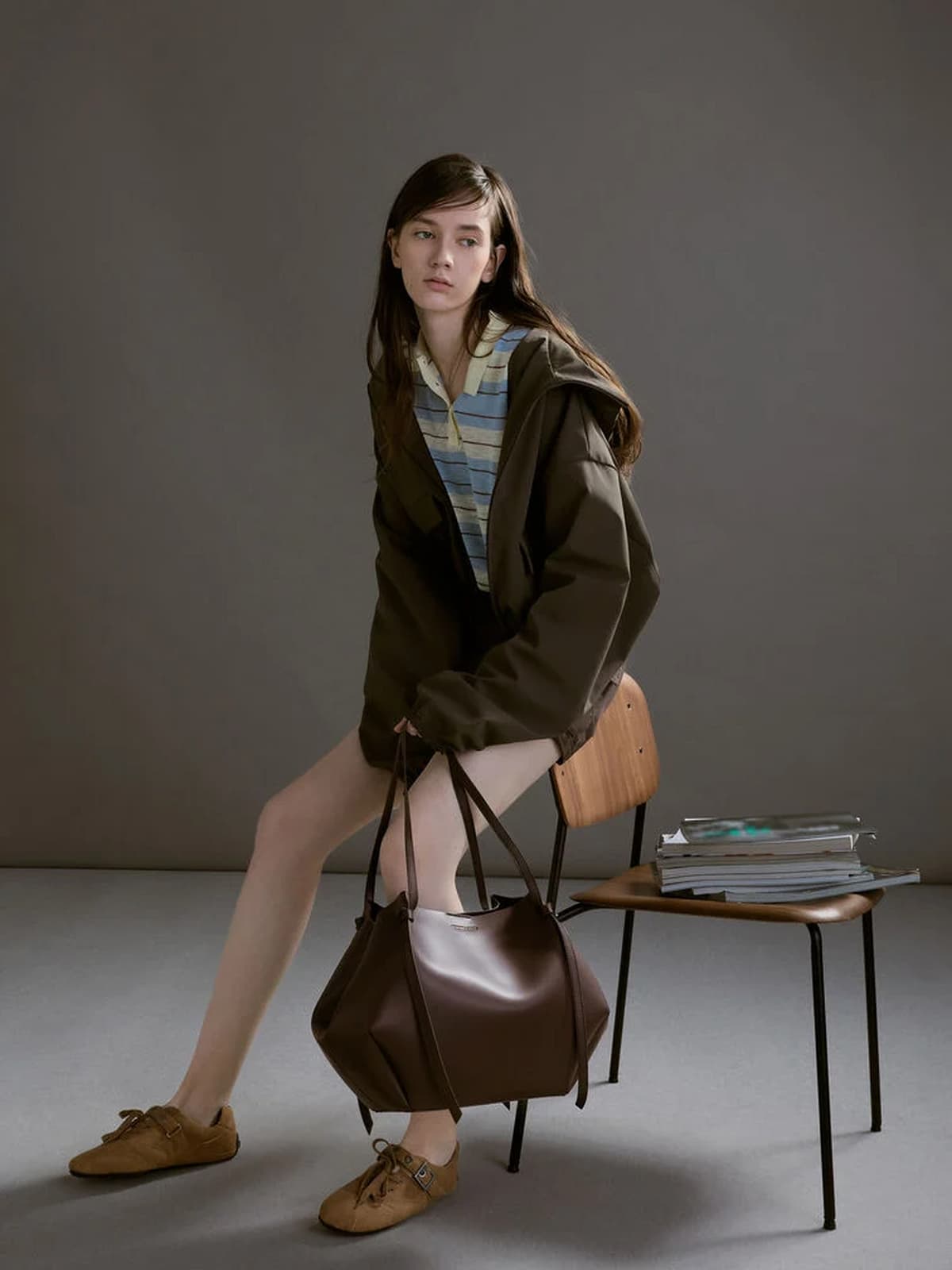 Espresso Brown XL Calla Tote Bag -  CHARLES & KEITH