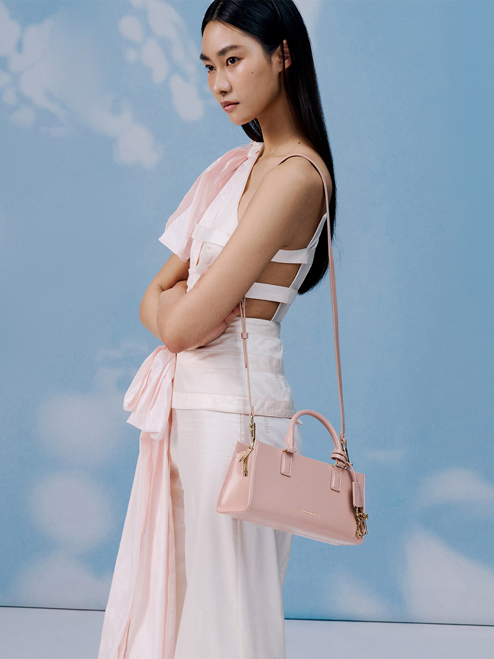 Light Pink Mini Kerry Tote Bag - CHARLES & KEITH