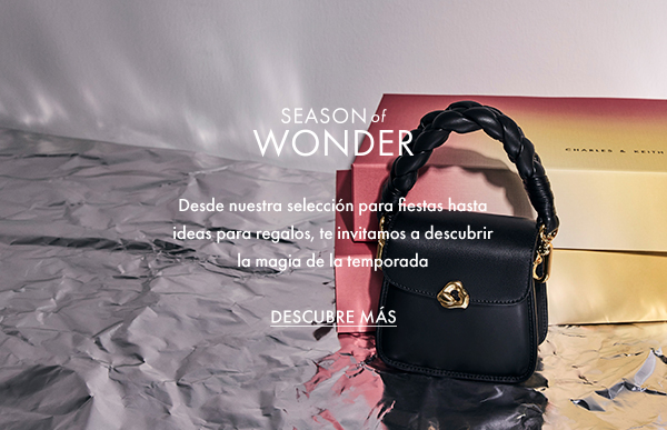 Bolso Moira con asa trenzada en color negro - CHARLES & KEITH