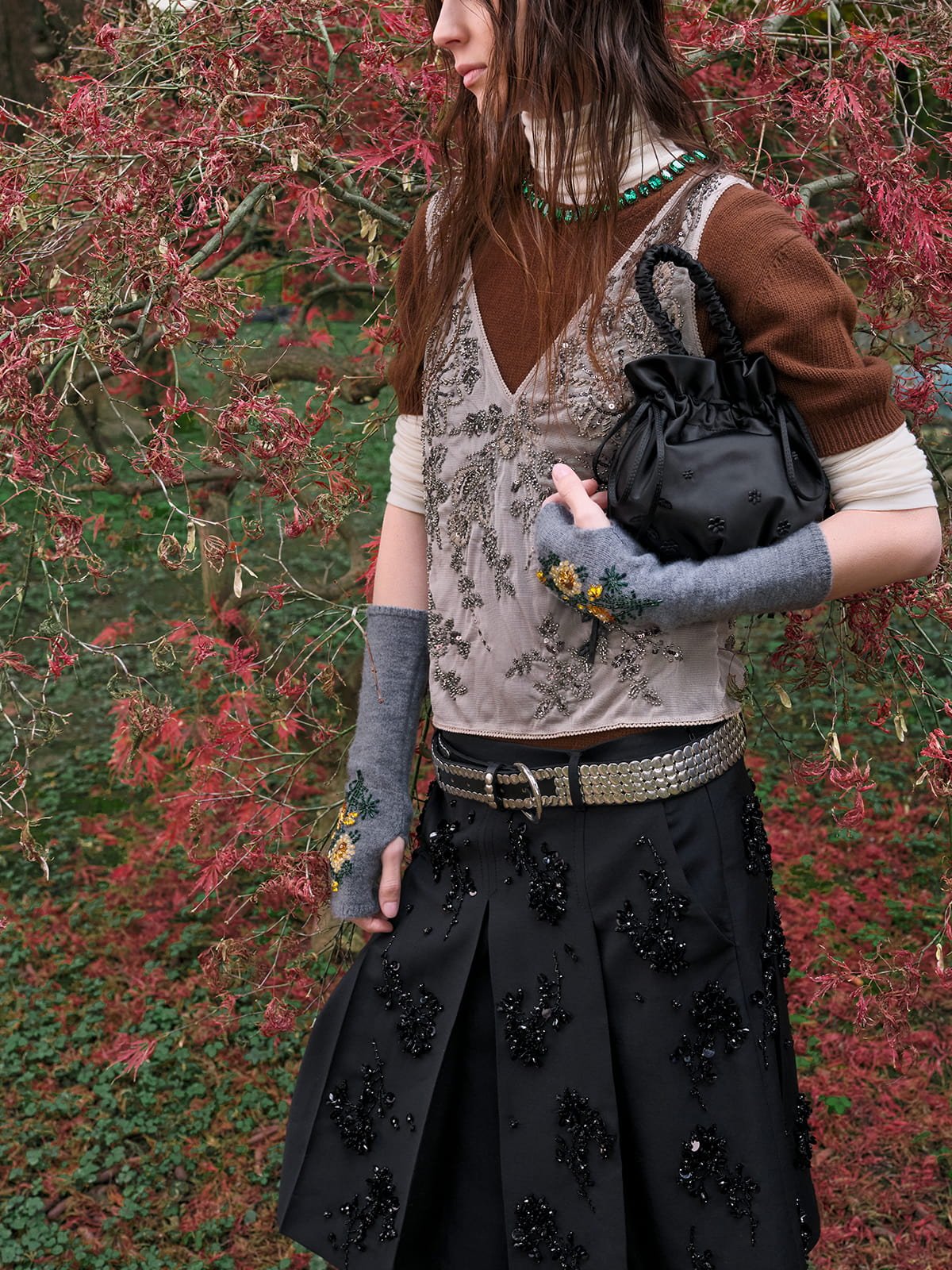 Pink Mabel Flower Shoulder Bag - CHARLES & KEITH