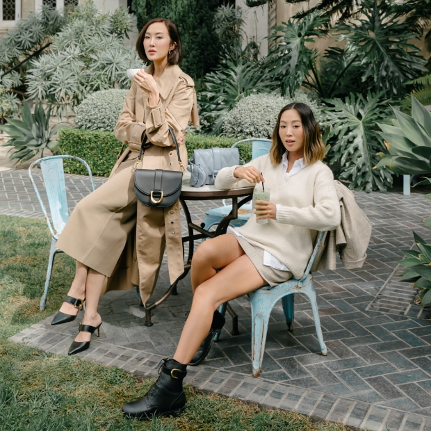 Charles_Keith on X: The Gabine leather saddle bag and buckled