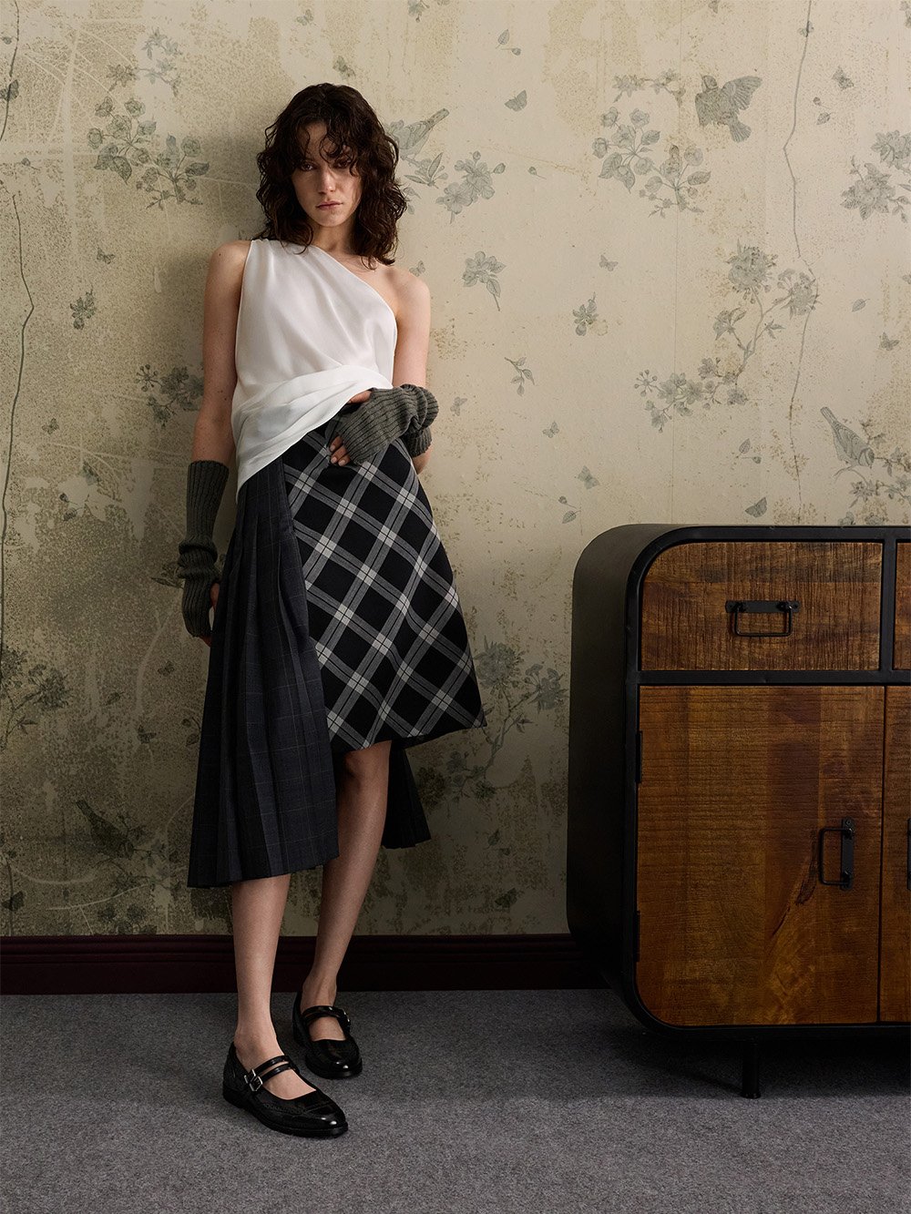 Myler Bow Square-Toe Buckled Mary Janes - CHARLES & KEITH