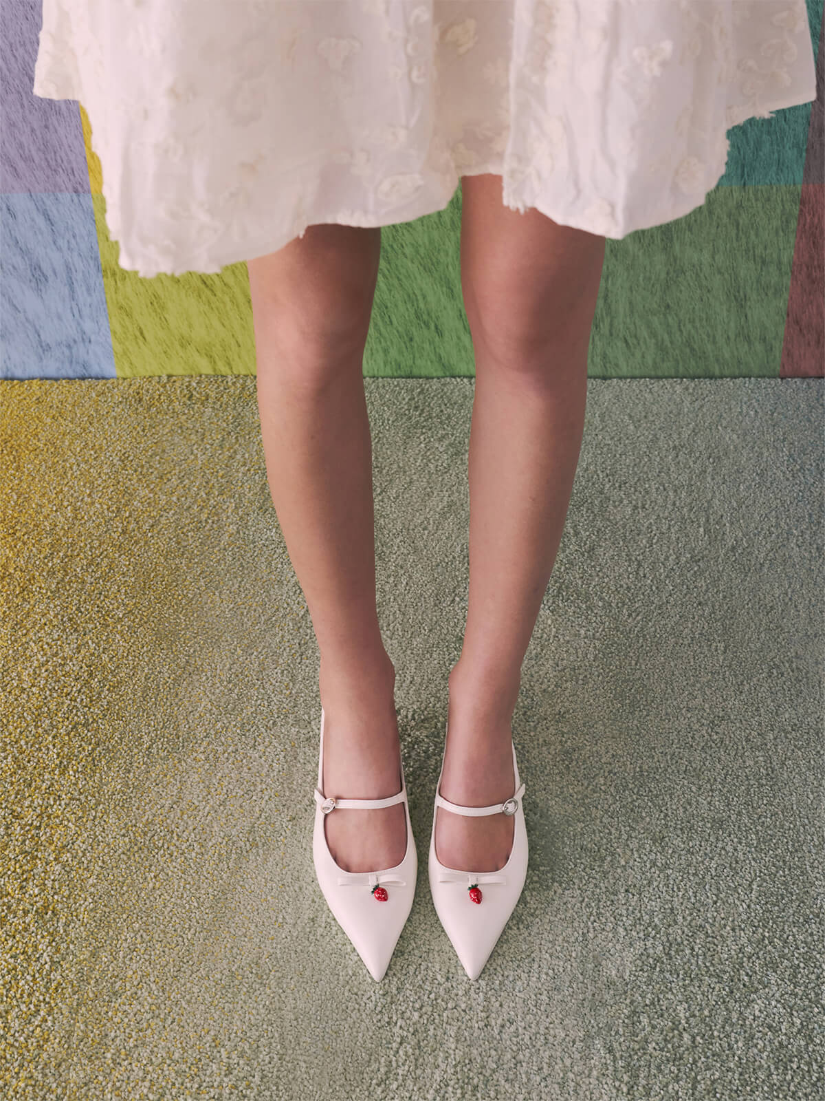 Sonali 蝴蝶結裸跟鞋 - CHARLES & KEITH