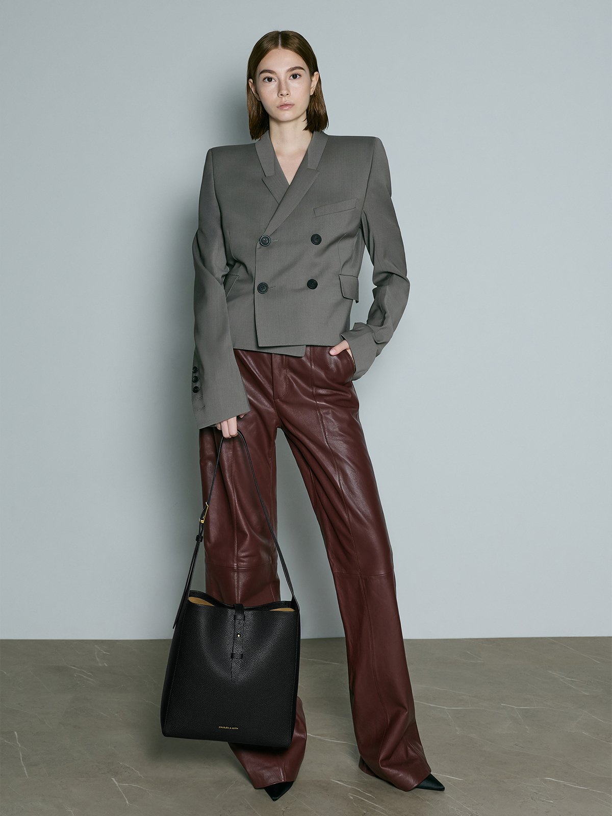 七夕禮盒：Cressida 菱格手提包 - CHARLES & KEITH