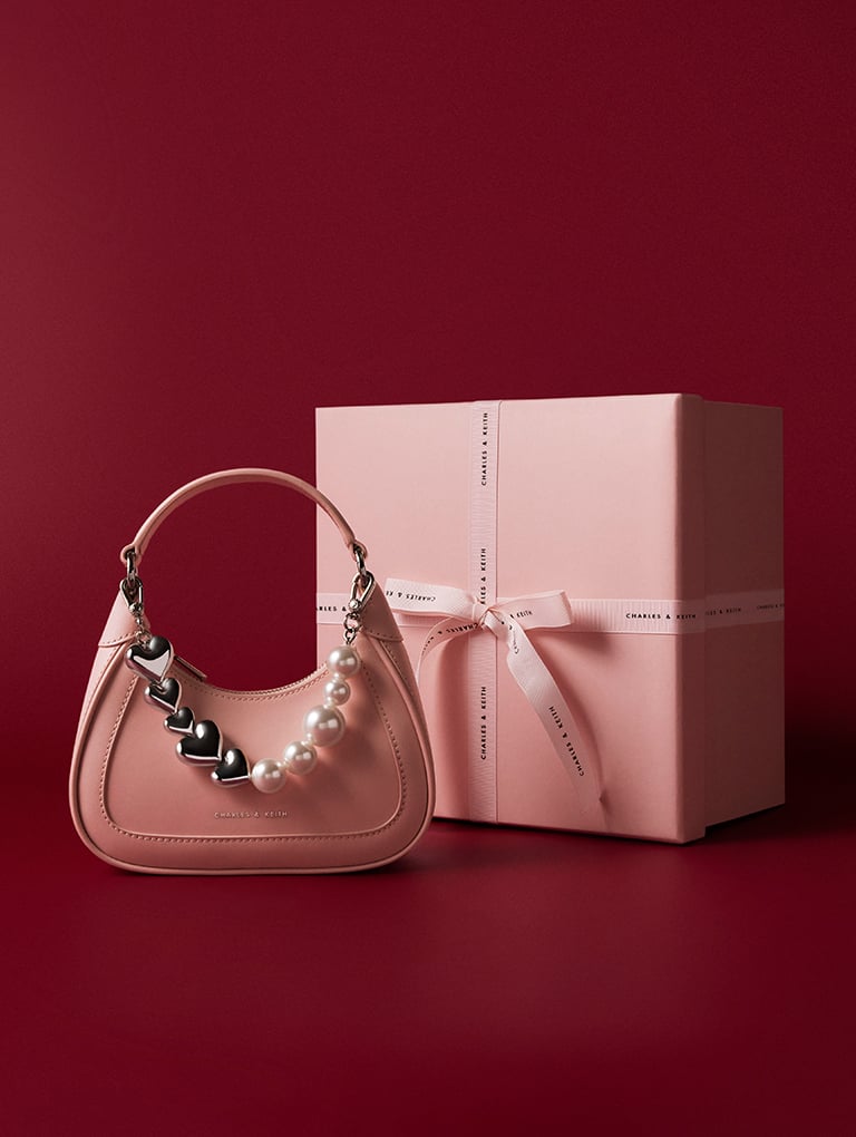 charles and keith pink bag