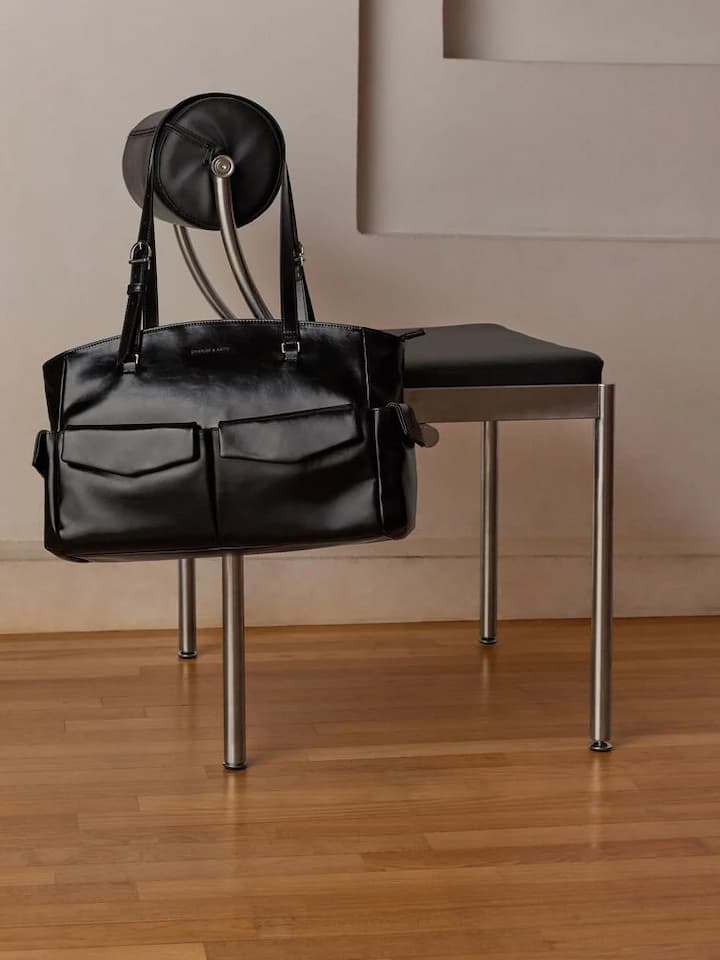 느와르 레이첼 멀티 포켓 토트백- CHARLES & KEITH