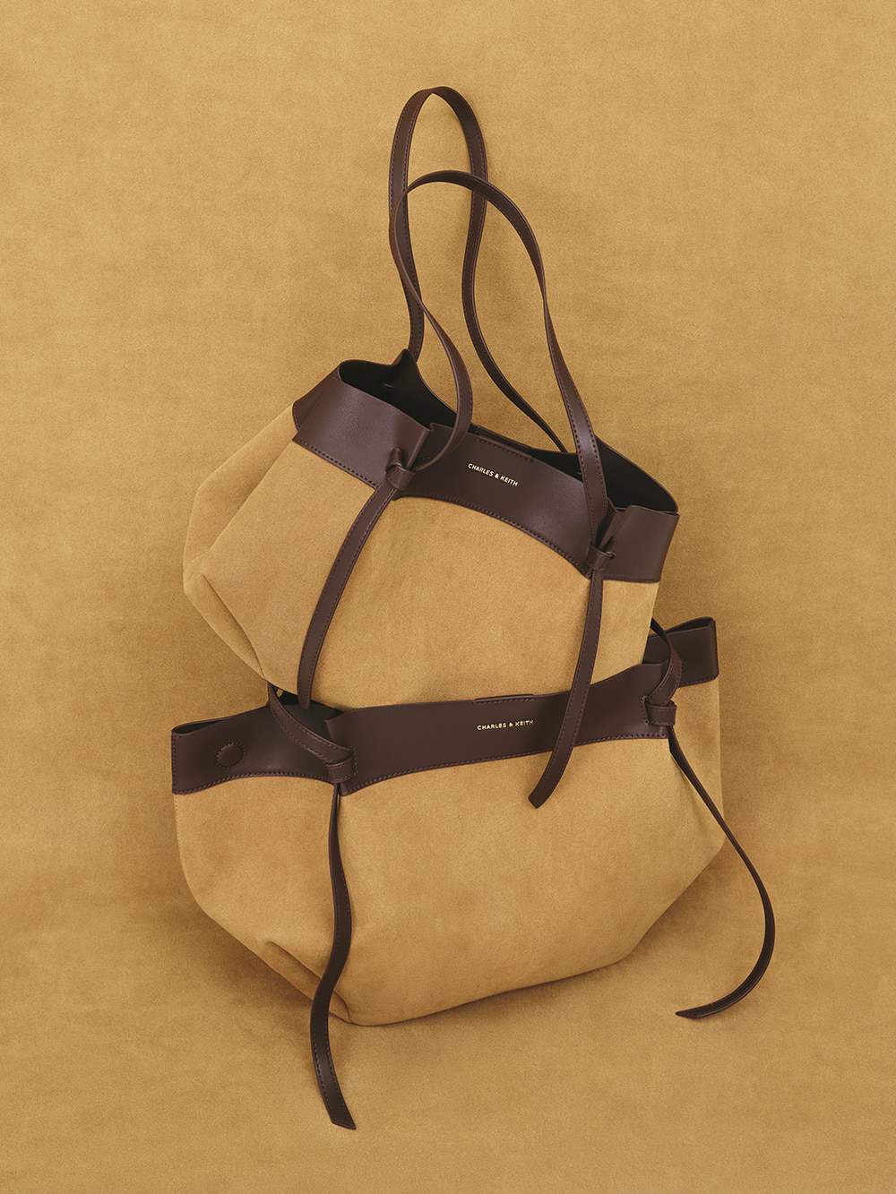 Sahara Sand Calla Tote Bag, Sahara Sand Large Calla Tote Bag - CHARLES & KEITH