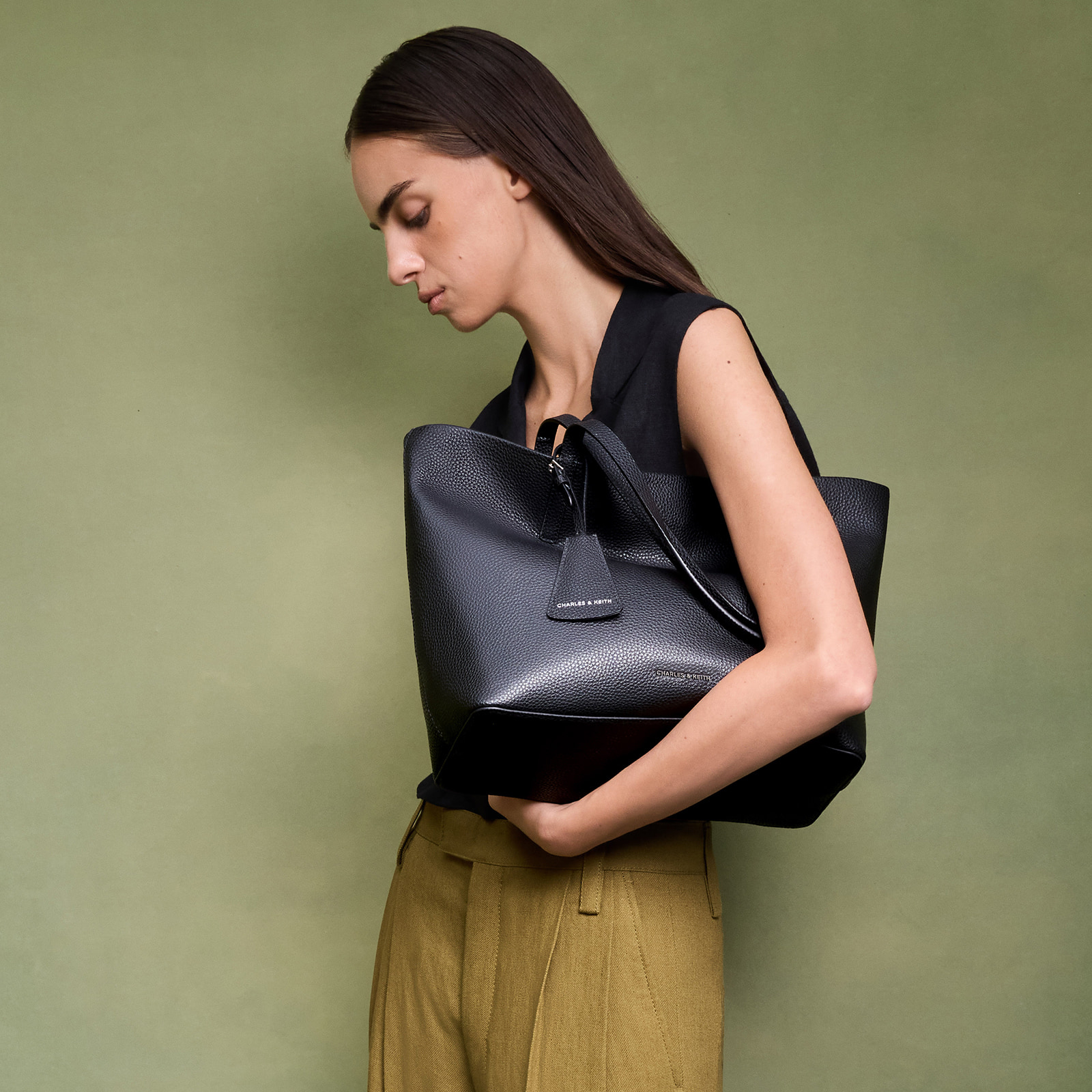 Taupe Beryl Tote Bag - CHARLES & KEITH