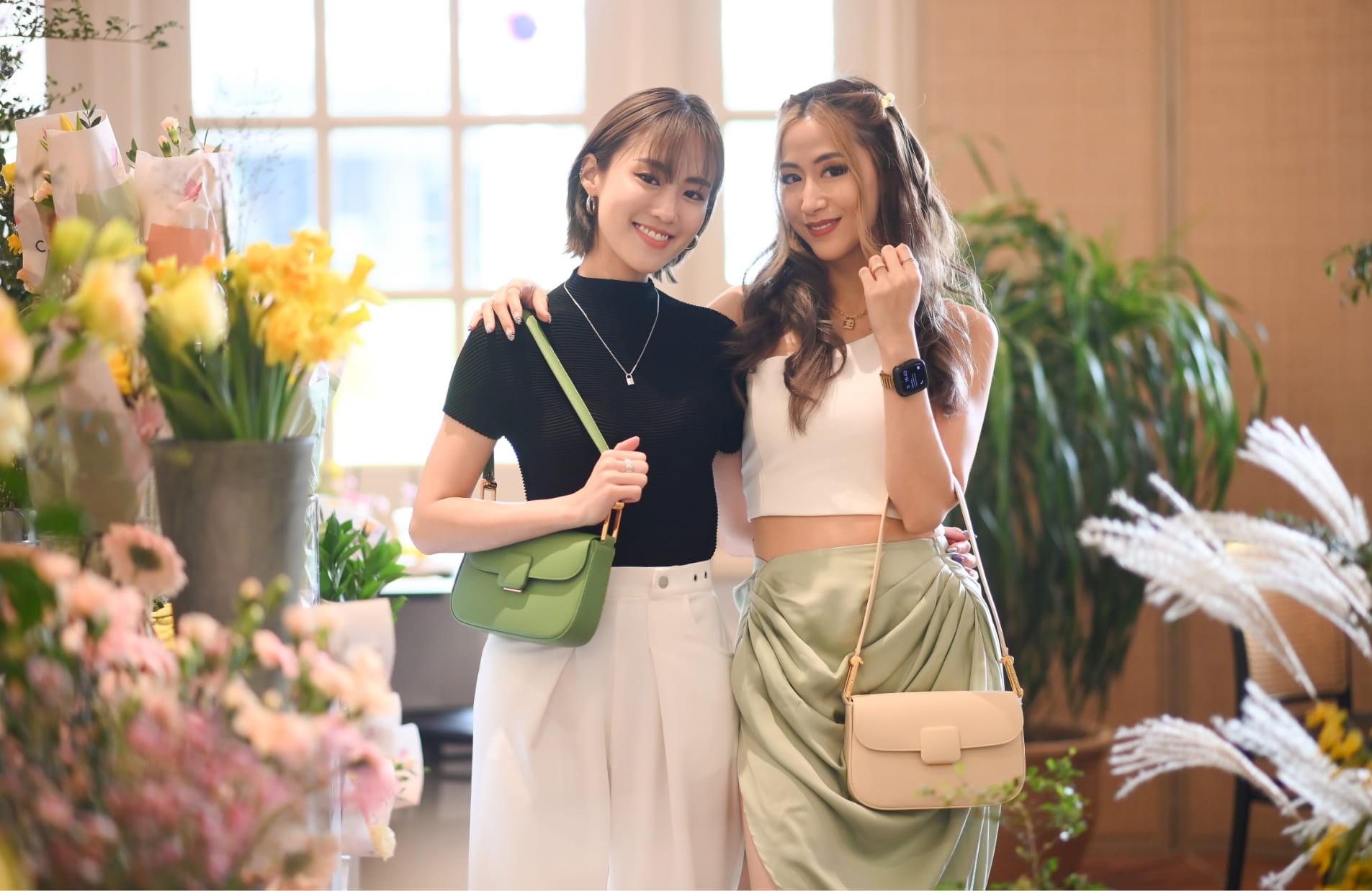 Koa square push-lock shoulder bag, as seen on Valerie Wang and Sherri Ashlee - CHARLES & KEITH