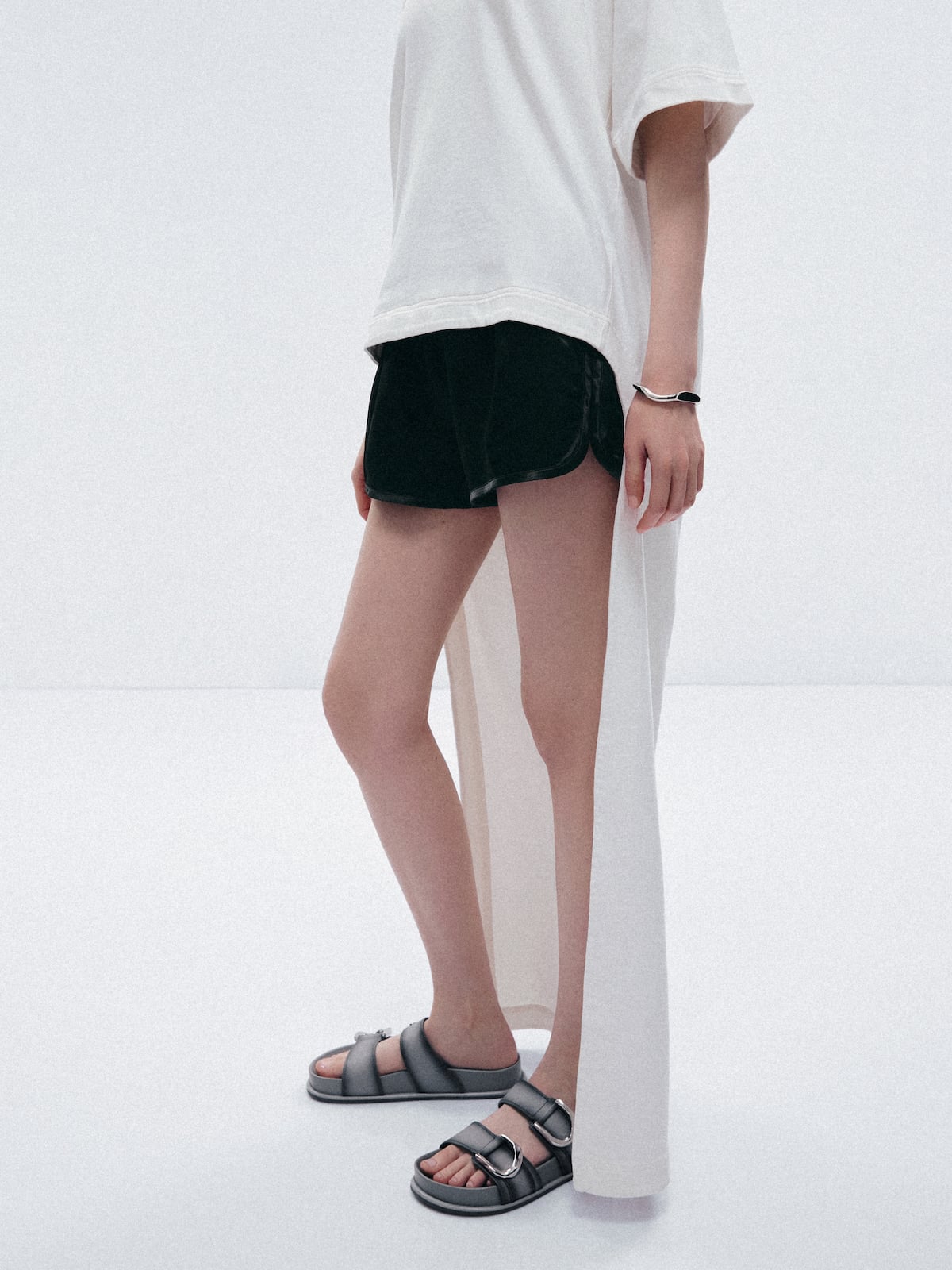 Gabine Leather Ombre Buckled Sandals - CHARLES & KEITH