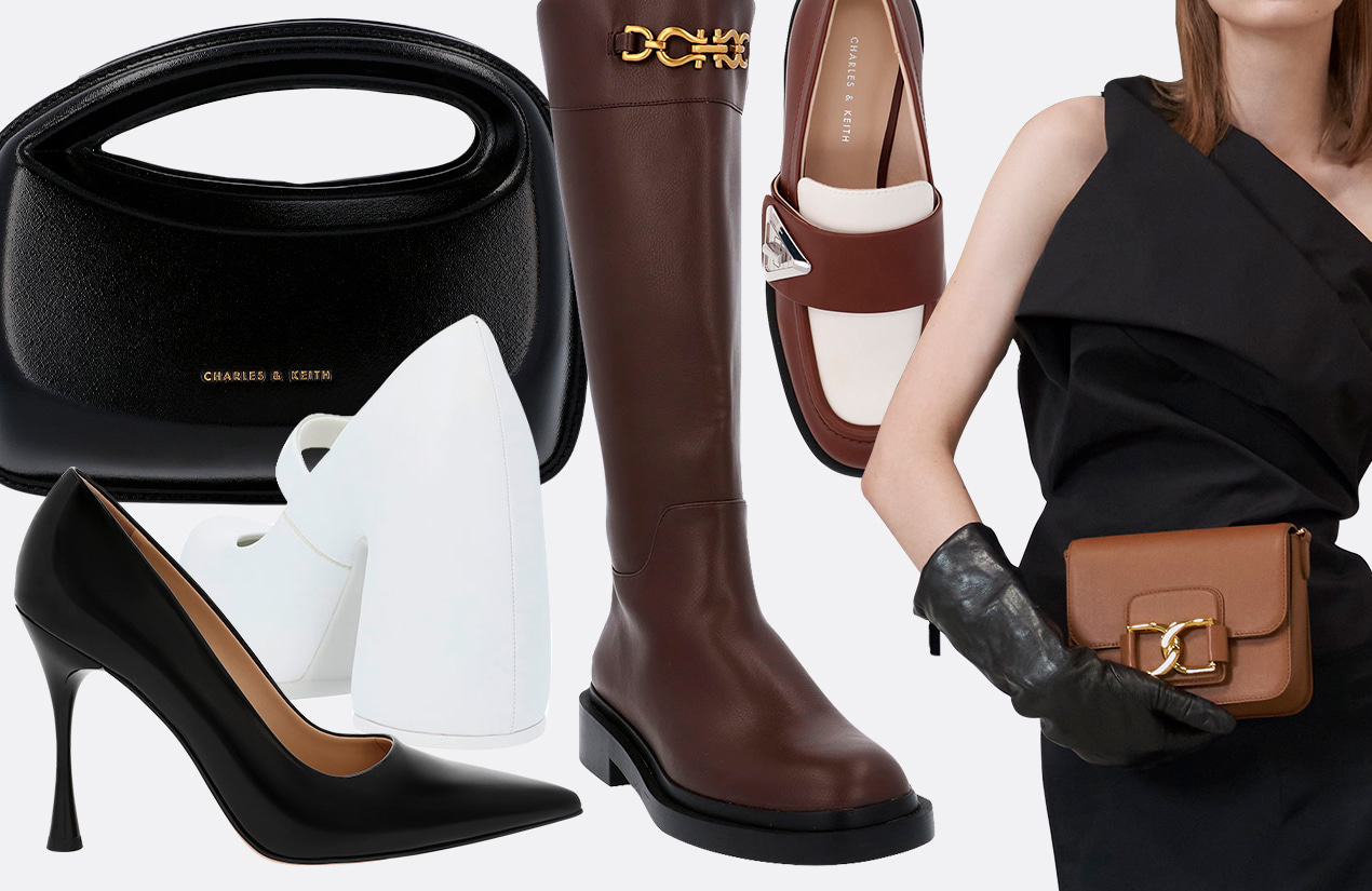 White Pixie Platform Ankle Boots | CHARLES & KEITH