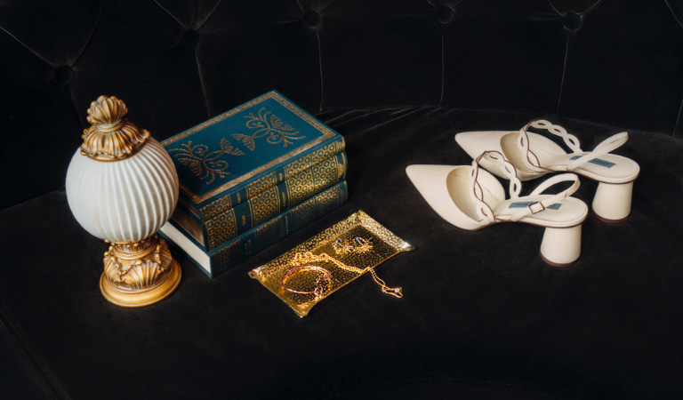 Women’s woven strap slingback pumps in chalk - CHARLES & KEITH