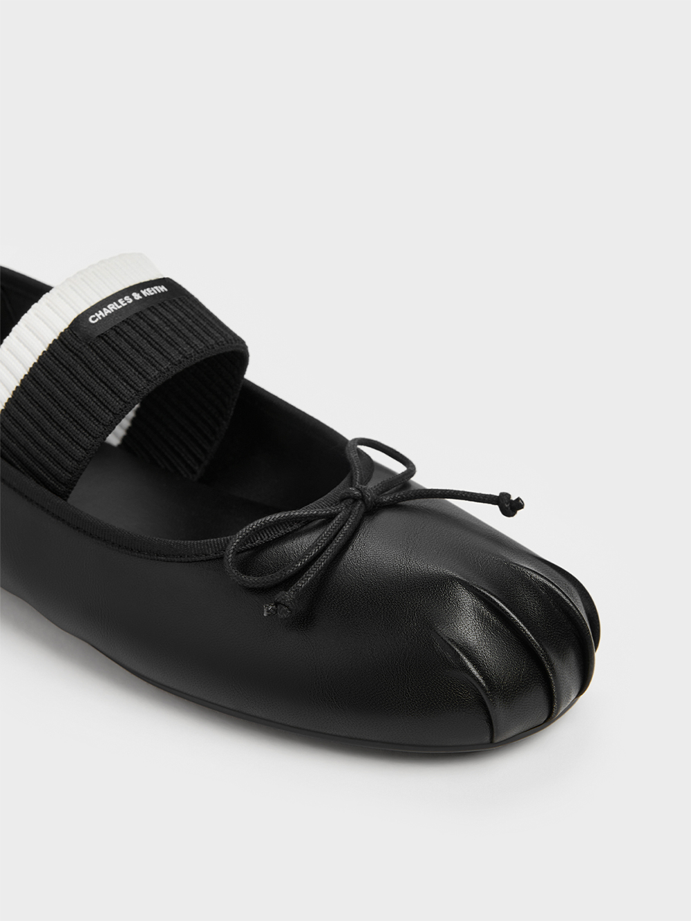 Black Winona Mary Jane Flats - CHARLES & KEITH