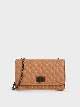QUILTED CHAIN STRAP BAG