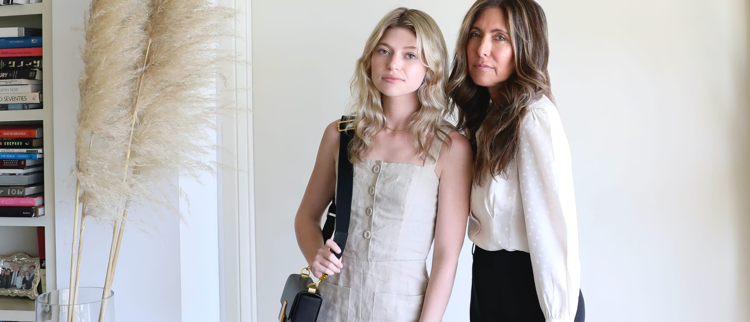 LA-based mother-daughter duo Melissa and Rachel Meyers pose in CHARLES & KEITH