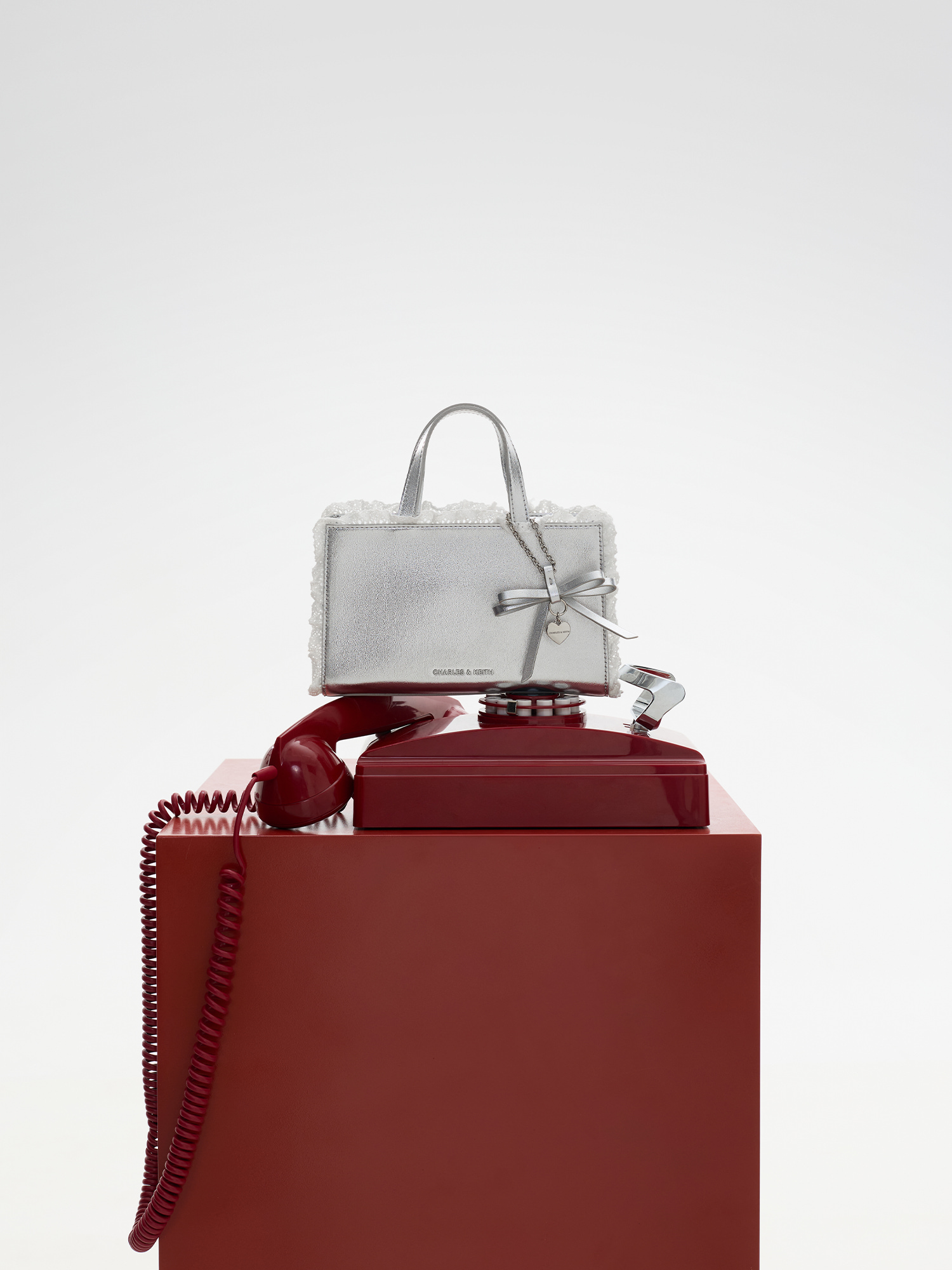 Aravis Bow Bucket Bag​ - Pink- CHARLES & KEITH