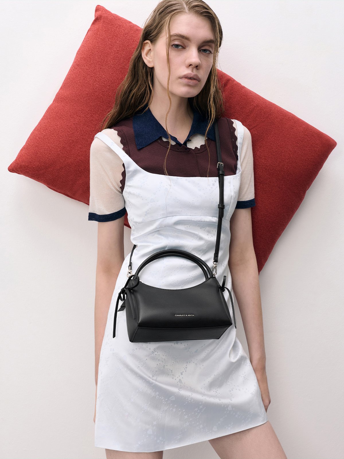 Women's Wineberry Red XL Calla Tote Bag - CHARLES & KEITH