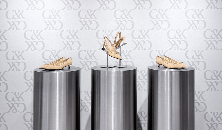 Mesh Kitten-Heel Pumps - CHARLES & KEITH